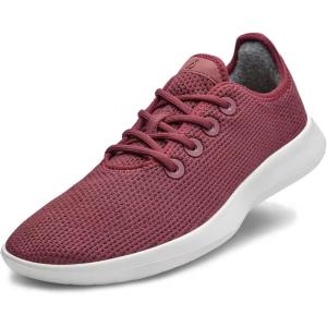 image:imageAllbirds Womens Tree Runner Everyday Sneakers Machine Washable Shoe Made with Natural MaterialsBotanic Red Blizzard Sole