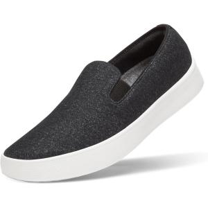image:imageAllbirds Womens Wool Cruiser SlipOn Comfortable Everyday Sneaker Easy OnOff Walking ShoesNatural Black Blizzard Sole