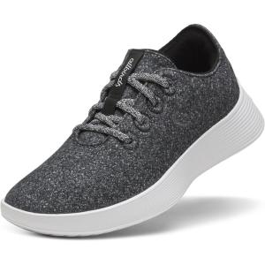 image:imageAllbirds Womens Wool Runner Go Breathable Merino Wool SneakersDark Grey Light Grey Sole