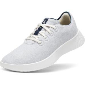 image:imageAllbirds Womens Wool Runner Go Breathable Merino Wool SneakersLight Grey  True Navy Blizzard Sole