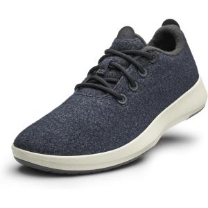 image:imageAllbirds Womens Wool Runner Mizzle WaterRepellent Breathable Casual Walking Sneakers Made with EcoFriendly Merino WoolNatural Black Natural White Sole