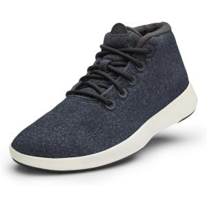 image:imageAllbirds Womens Wool Runnerup Mizzle WaterRepellent HighTop Wool SneakersNatural Black Natural White Sole