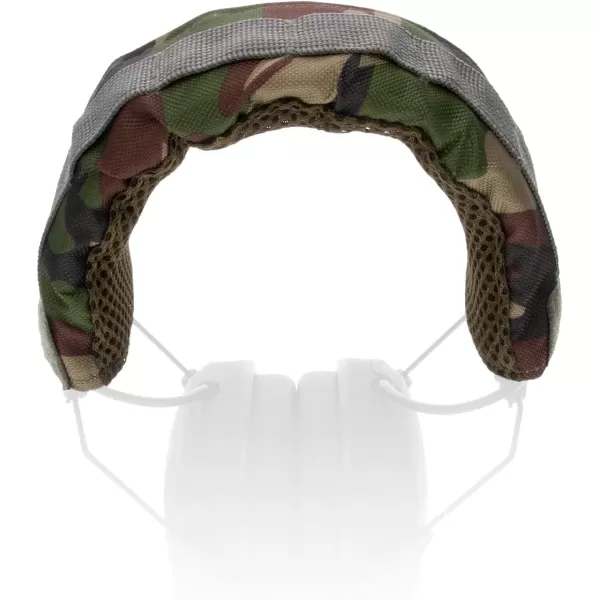 Walker's Camo Headband Wrap w/Velcro -Fits Muffs and Most Other Brands, Durable Nylon, Cool Mesh Padding, Hook and Loop