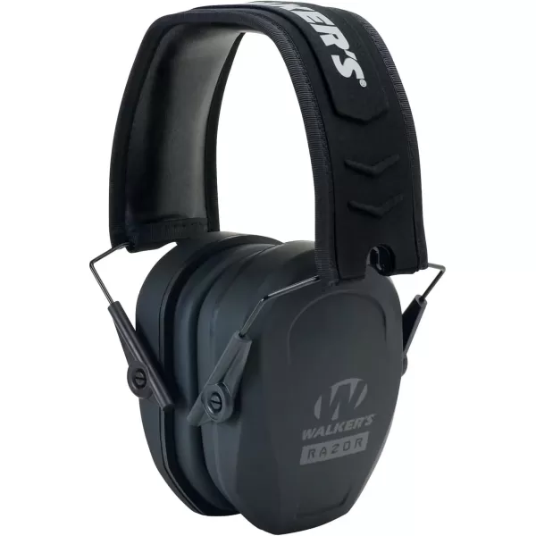 Walker's Razor Slim Passive Earmuffs Ultra Low Profile 27dB NRR Light Weight