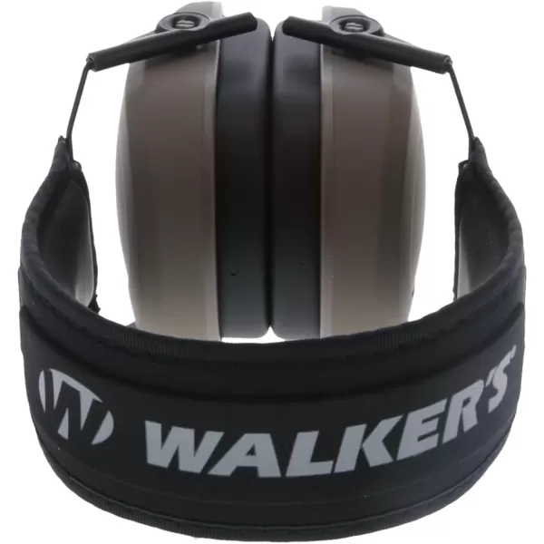 Walker's Razor Slim Passive Earmuffs Ultra Low Profile 27dB NRR Light Weight