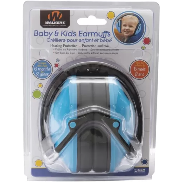 Walker's Youth Children’s Low Profile Padded Headband Adjustable Folding Noise-Reducing Hearing Protection Earmuffs