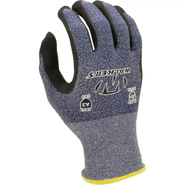 Walker's HPPE A3 Improved Grip Cut Resistant Gloves W/Sandy Foam Palm - X-Large High Performance, Durable