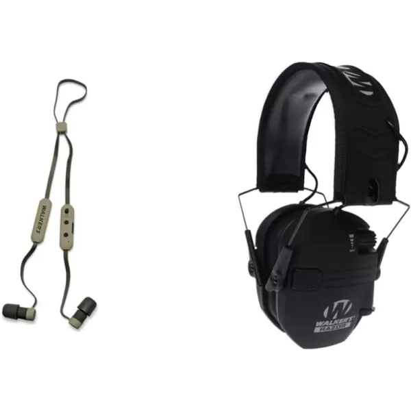 Walker's Shooting Training Protection 29 DB Omni-Directional Microphone Rope Hearing Enhancer Earbuds