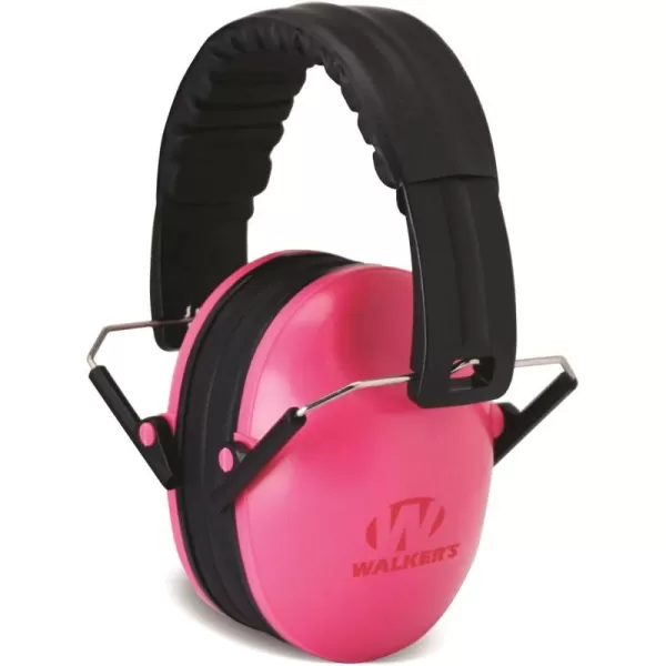 Walker's Youth Children’s Low Profile Padded Headband Adjustable Folding Noise-Reducing Hearing Protection Earmuffs