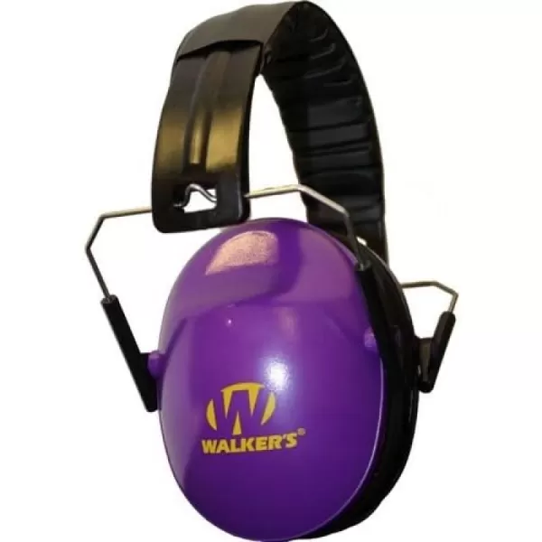 Walker's Youth Children’s Low Profile Padded Headband Adjustable Folding Noise-Reducing Hearing Protection Earmuffs