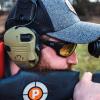 imageWalkers IKON Carbine Full Frame Shooting Glasses  ImpactResistant NonSlip Hunting Safety Glasses Lens Cloth ampamp Carry CaseAmber