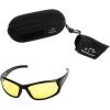 imageWalkers IKON Carbine Full Frame Shooting Glasses  ImpactResistant NonSlip Hunting Safety Glasses Lens Cloth ampamp Carry CaseAmber