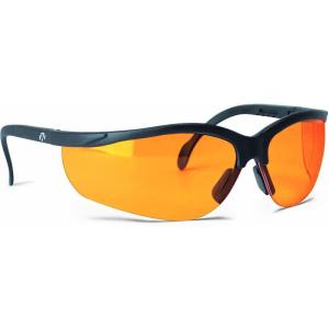 imageWalkers Sport HighGrade Polycarbonate Lenses Half Frame Soft Rubber Nose Piece Adjustable Safety Shooting GlassesAmber