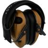 imageWalkers Razor Slim Ultra Low Profile Compact Design Adjustable Range Shooting Hunting Hearing Protection Electronic EarmuffsBattle Brown
