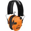 imageWalkers Razor Slim Ultra Low Profile Compact Design Adjustable Range Shooting Hunting Hearing Protection Electronic EarmuffsBlaze Orange