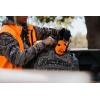 imageWalkers Razor Slim Ultra Low Profile Compact Design Adjustable Range Shooting Hunting Hearing Protection Electronic EarmuffsBlaze Orange