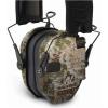 imageWalkers Razor Slim Ultra Low Profile Compact Design Adjustable Range Shooting Hunting Hearing Protection Electronic EarmuffsKryptek
