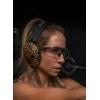 imageWalkers Razor Slim Ultra Low Profile Compact Design Adjustable Range Shooting Hunting Hearing Protection Electronic EarmuffsLeopard