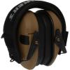 imageWalkers Razor Slim Ultra Low Profile Compact Design Adjustable Range Shooting Hunting Hearing Protection Electronic EarmuffsPatriot  Battle Brown