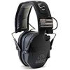 imageWalkers Razor Slim Ultra Low Profile Compact Design Adjustable Range Shooting Hunting Hearing Protection Electronic EarmuffsPatriot  Black