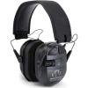 imageWALKERS Ultimate Power Muff Quads  Hearing Protection Noise Reduction 26dB NRR Hunting Gun Range Shooting Electronic Earmuffs with AFT 2 AAA Batteries Included
