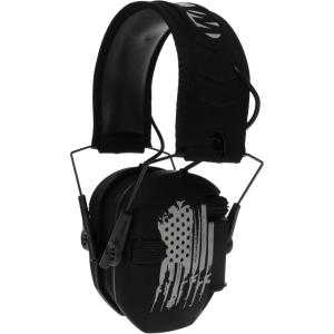 imageWalkers Razor Slim Ultra Low Profile Compact Design Adjustable Range Shooting Hunting Hearing Protection Electronic EarmuffsFlag