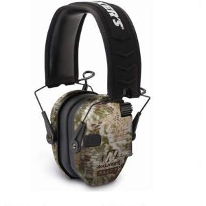 imageWalkers Razor Slim Ultra Low Profile Compact Design Adjustable Range Shooting Hunting Hearing Protection Electronic EarmuffsKryptek
