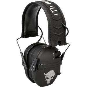 imageWalkers Razor Slim Ultra Low Profile Compact Design Adjustable Range Shooting Hunting Hearing Protection Electronic EarmuffsT24 Punisher