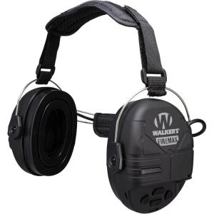 imageWalkers Rechargeable Lightweight Shooting Hunting Range Electronic Slim Low Profile Hearing Protection FireMax EarmuffsFiremax Behind the Neck Earmuffs