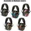 imageWalkers Unisex Adults Lightweight Foldable Hearing Protection 22 dB Noise Reduction Pro LowProfile EarmuffsOrange