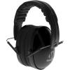 imageWalkers Youth ampamp Womens Shooting Low Profile Folding Padded Headband Adjustable Hearing Protection EarmuffsBlack
