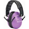 imageWalkers Youth ampamp Womens Shooting Low Profile Folding Padded Headband Adjustable Hearing Protection EarmuffsPurple Combo Kit
