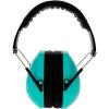 imageWalkers Youth ampamp Womens Shooting Low Profile Folding Padded Headband Adjustable Hearing Protection EarmuffsTeal Combo Kit