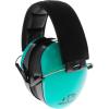 imageWalkers Dual Colored Passive Muff  Compact Folding Lightweight 26dB NRR Hunting Gun Range Shooting Hearing Protection MuffLight Teal
