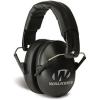 imageWalkers Unisex Adults Lightweight Foldable Hearing Protection 22 dB Noise Reduction Pro LowProfile EarmuffsBlack
