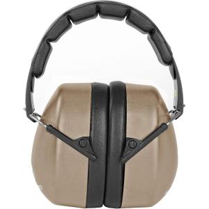 imageWalkers EXT Range Shooting Folding Muff  Compact 30dB NRR NoiseBlocking Hunting Gun Range Shooting Hearing ProtectionFlat Dark Earth