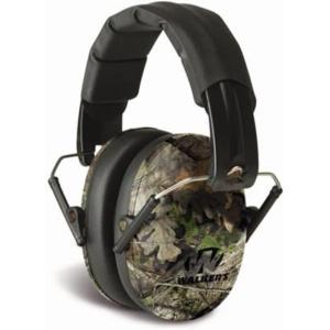 imageWalkers Unisex Adults Lightweight Foldable Hearing Protection 22 dB Noise Reduction Pro LowProfile EarmuffsCamo Moss