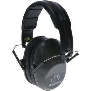 imageWalkers Unisex Adults Lightweight Foldable Hearing Protection 22 dB Noise Reduction Pro LowProfile EarmuffsGrey