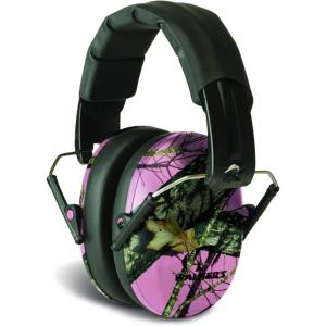 imageWalkers Unisex Adults Lightweight Foldable Hearing Protection 22 dB Noise Reduction Pro LowProfile EarmuffsPink Moss