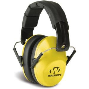 imageWalkers Unisex Adults Lightweight Foldable Hearing Protection 22 dB Noise Reduction Pro LowProfile EarmuffsYellow