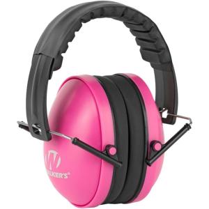 imageWalkers Youth ampamp Womens Shooting Low Profile Folding Padded Headband Adjustable Hearing Protection EarmuffsPink