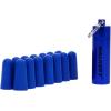 imageWalkers 33dB NoiseCanceling Hearing Safety Protection Range Shooting Hunting Work Soft Comfortable Adaptable Foam Earplugs 7 Pairs ampamp Aluminum Carry CanisterBlue
