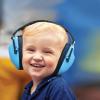 imageWalkers Youth Childrens Low Profile Padded Headband Adjustable Folding NoiseReducing Hearing Protection EarmuffsBlue