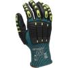 imageWalkers Mens A4 Impact ampamp Cut Resistant Durable Flexible HPPE Shell Protective Utility Gloves with Foam Palm ampamp TPR BumpersMulti