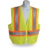 imageWalkers Safety Vest Poly Mesh Dual Color Zip  Green  LG