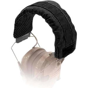 imageWalkers Headband Wrap for Shooting Earmuffs Universal Breathable Hearing Protection Headset Cover Hook ampamp Loop ClosureBlack  Molle Webbing