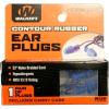 imageWalkers 27dB NRR Passive Hearing Protection Range Shooting Hunting Work Soft Comfortable Contour Rubber Earplugs w 23quot Nylon Braided Cord ampamp Plastic Storage Case