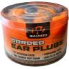 imageWalkers Corded Foam Earplugs 50 Pair Jar Dispenser Tub 32dB NRR NoiseBlocking ANSI S319 Hearing Protection Shooting Hunting Work Soft Comfortable 24quot PVC Cord