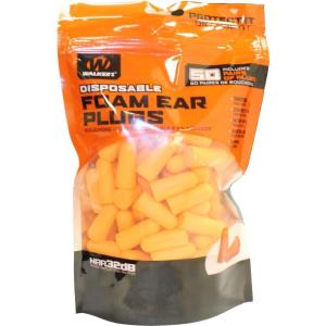 imageWalkers 32dB NRR Sound Blocking PU Foam Passive Hearing Protection Range Shooting Hunting Work Soft Comfortable Adaptable Orange Earplugs  50 Pair Bag50 pair Pack of 1
