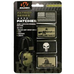 imageWalkers Razor Patriot Patch Kit Hook ampamp Loop Attachable Embroidery Design Patch Set for Earmuffs Hats Backpack Military Shooting Outdoor EDC Uniforms ampamp Gear  4 Pcs  Come ampamp Take ItAmerican Flag Version